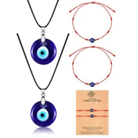 turkish evil eye pendant choker necklace lucky blue eyes claviclechain necklace party jewelry for women girls giftf retro