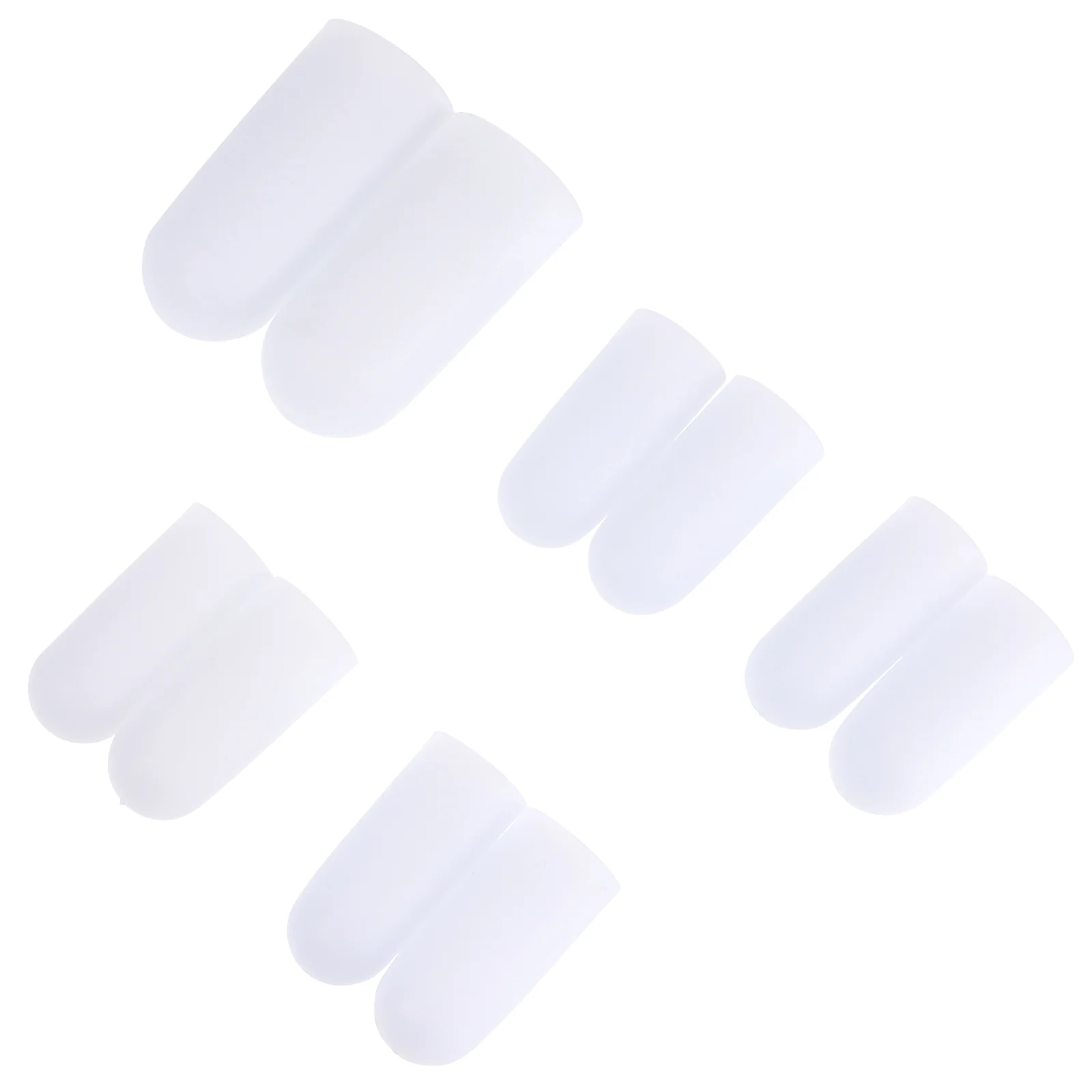 

5/8 Pairs Silicone Toe Sleeve Gel Toe Cap Cover Protector for Corn Blisters Pain Relief Finger Gel Tube Bunion Massager Insoles