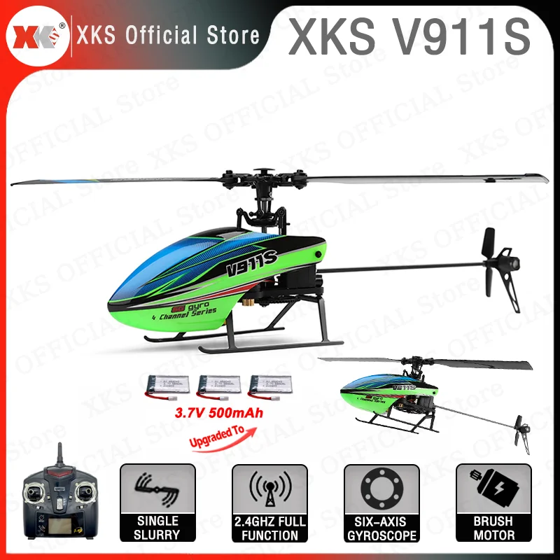 

Вертолеты WLtoys XKS RC V911s, 2,4 ГГц, 4 канала, одно лезвие, пропеллер, гироскоп, свяжитесь со стандартом, улучшенная версия V911 для детских подарочных ...