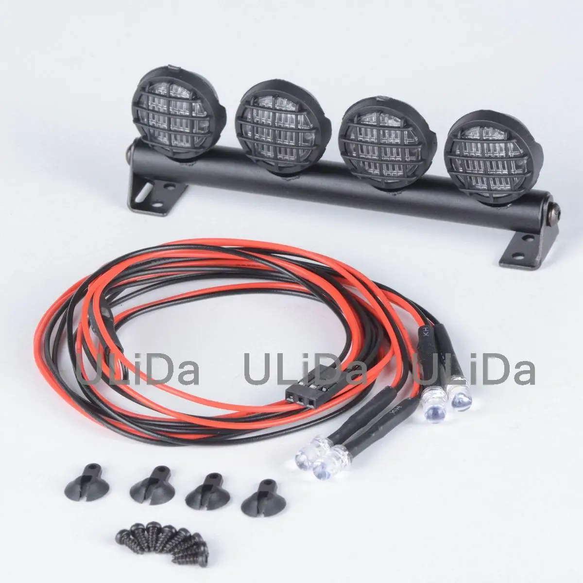 Светодиодная балка для крыши RC автомобиля для краулера 1/10 Axial SCX10 90046 Traxxas TRX4 Redcat GEN8 RGT EX86100 Tamiya CC01.