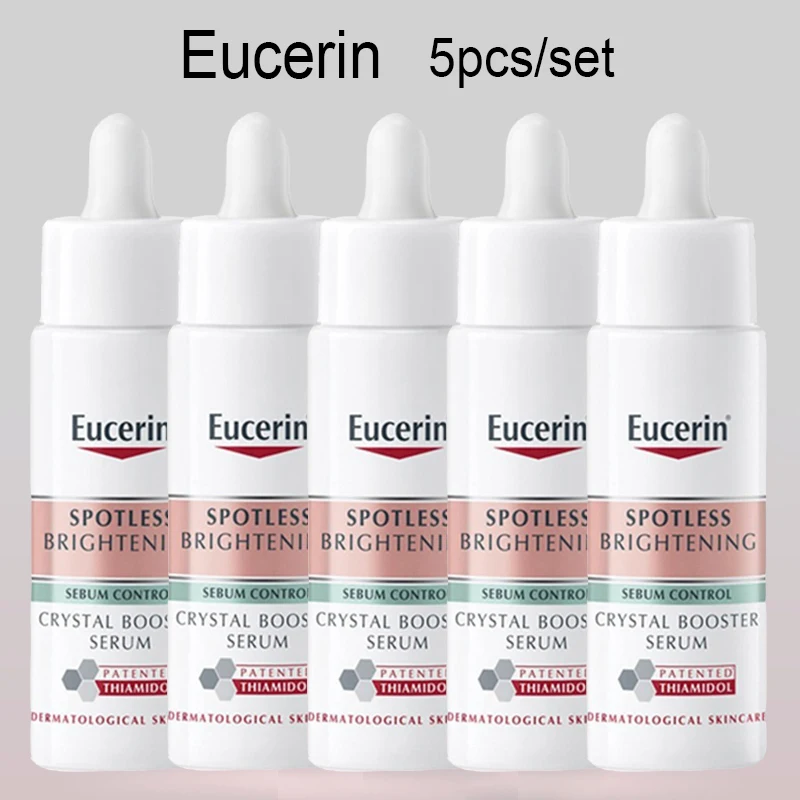 

5Pcs/set 30ml Eucerin Spotless Brightening Crystal Booster Serum Whitening Diminish Dark Pigment Spots For Oily Sensitive Skin