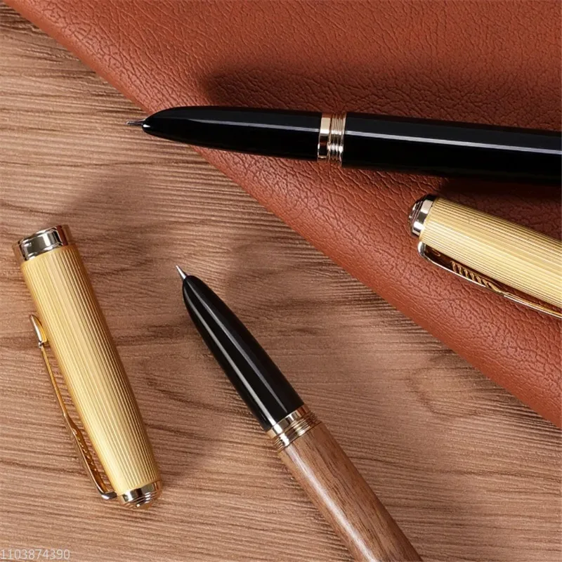 Перьевая ручка Jinhao 85 перьевая Iridium Gold F с наконечником 0 5 мм из натурального