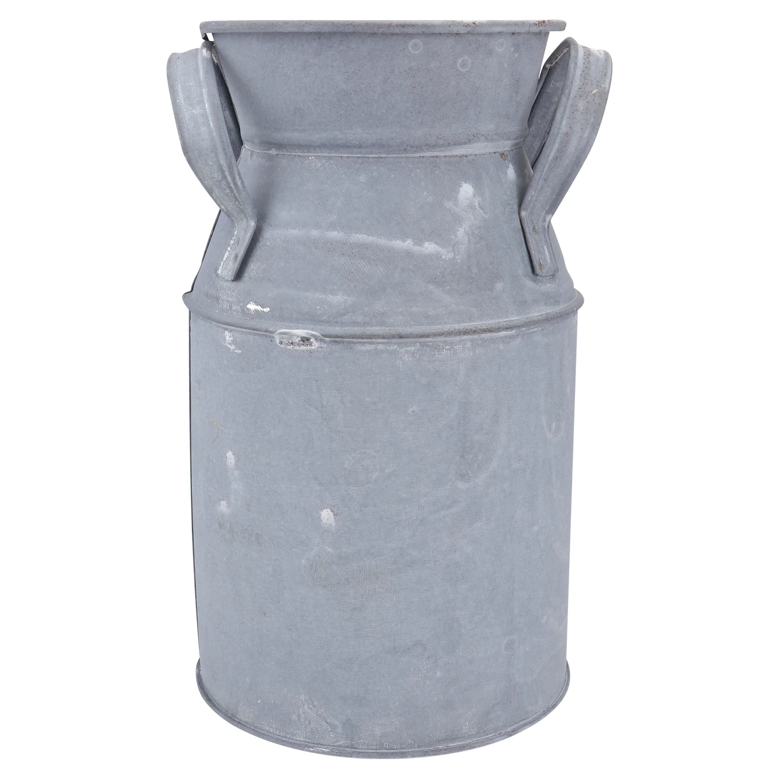 

Flower Bucket Rustic Farmhouse Tall Galvanized Metal Flower Vase Vintage Sheet Floral Pot Container Home Party Decoration (