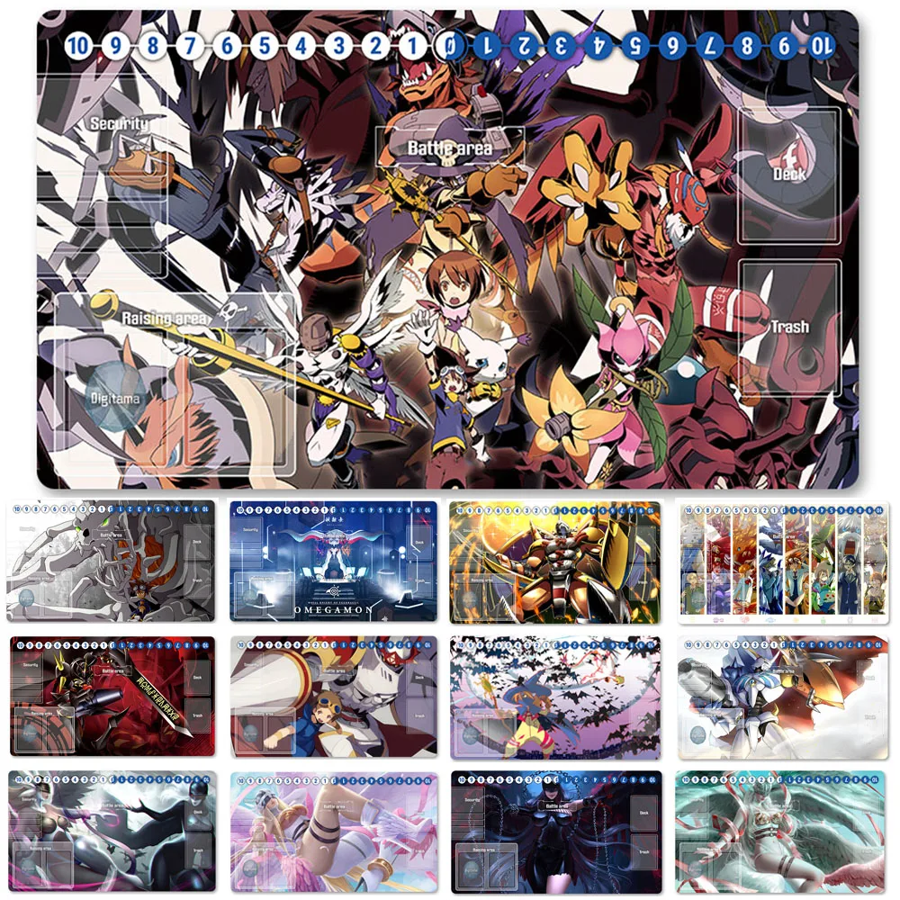 

HOT Board Game DTCG Playmat Table Mat Size 60X35 cm Mousepad Play Mats Compatible for Digimon TCG CCG RPG-153019