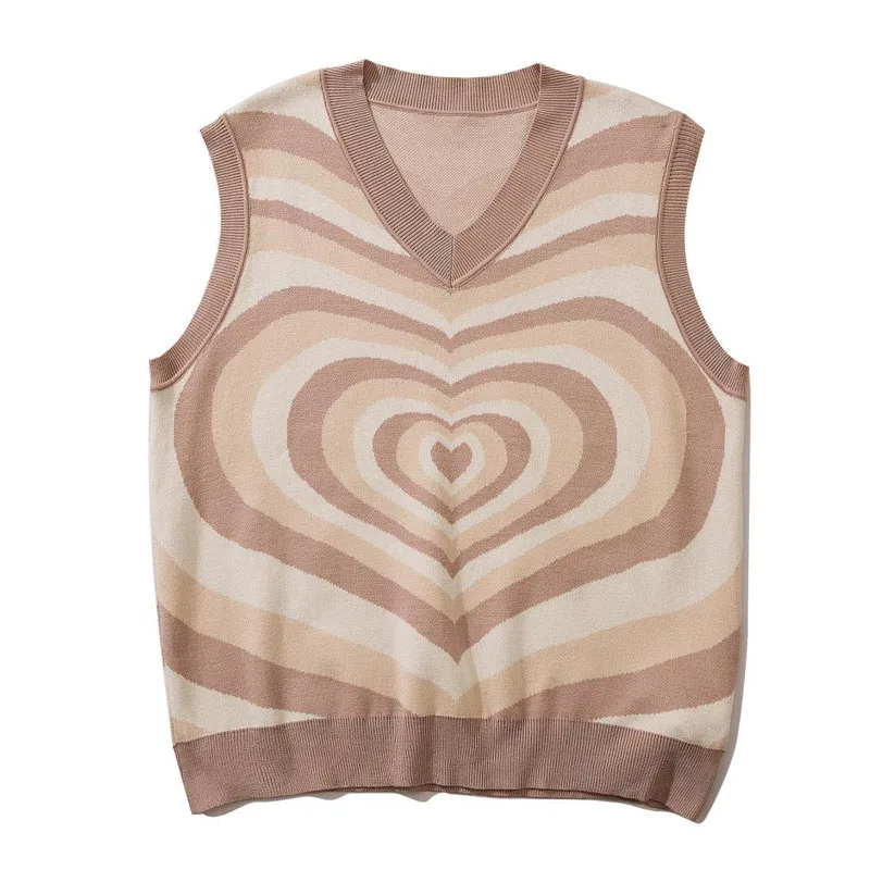 Винтажный вязаный свитер мужской жилет в стиле Харадзюку контрастных цветов