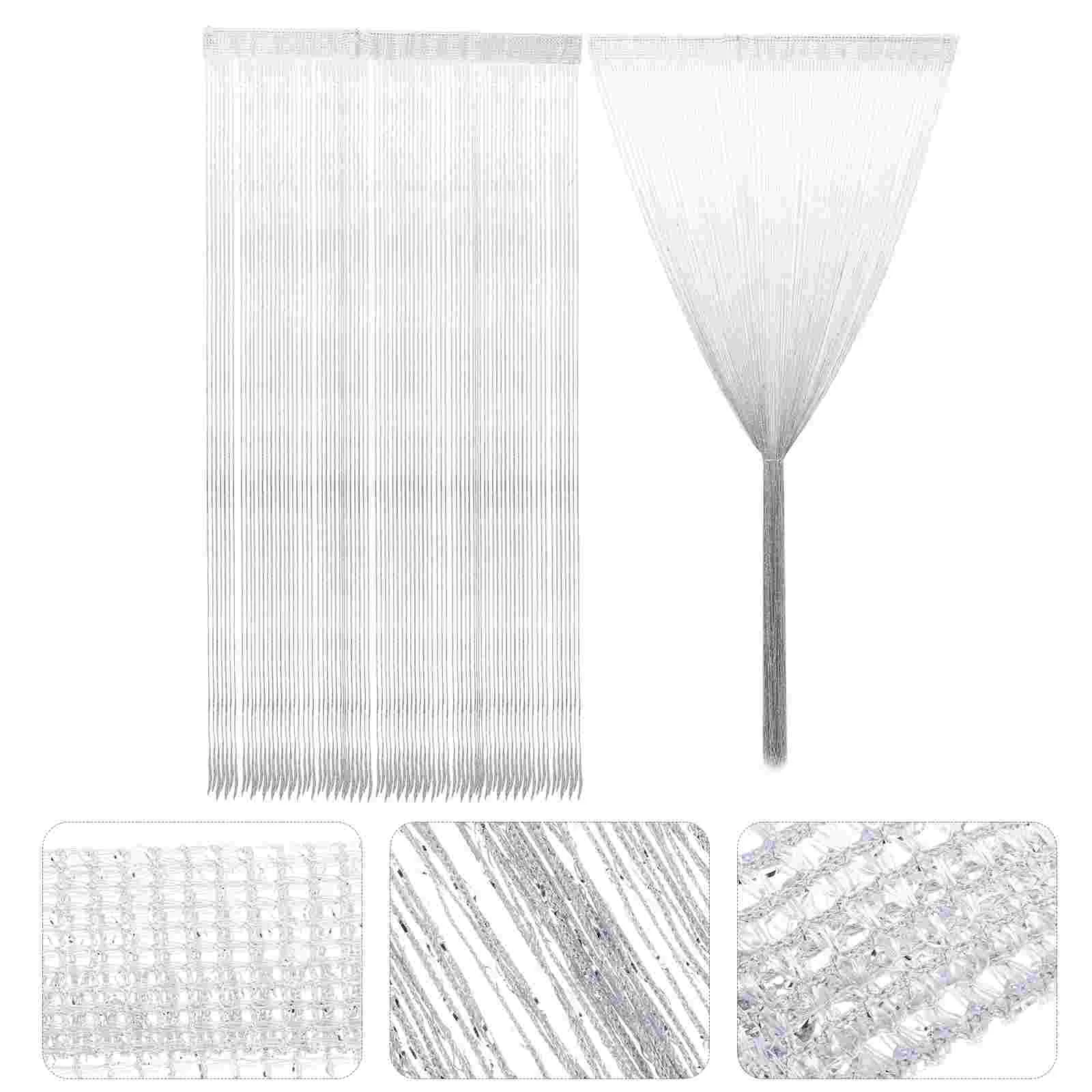 

String Curtains Door Curtain Divider Room Doorways Separator Tassel Walls Fly Decor Hallway Screen Thread Beads Fringe Beaded