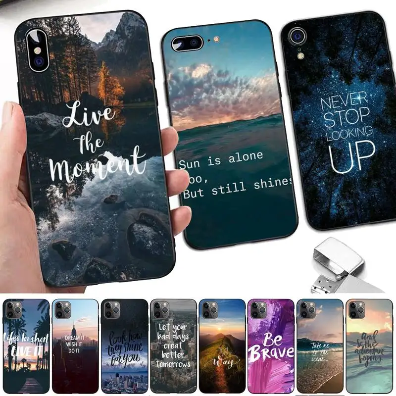 

Travel Mountain Sea Beach Quotes Phone Case for iPhone 11 12 13 mini pro XS MAX 8 7 6 6S Plus X 5S SE 2020 XR case