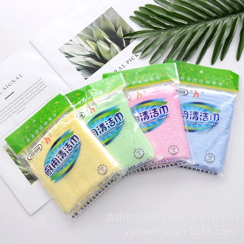 Новые 4/1 шт., салфетки для удаления масла, деревянное волокно, антипригарное масляное полотенце, бытовые кухонные чистящие тряпки, губка для мытья посуды, влажная и сухая салфетка