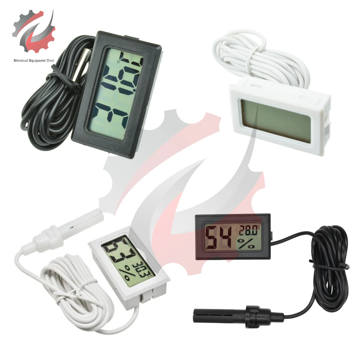 

Mini LCD Digital Thermometer Hygrometer Thermostat Indoor Convenient Temperature Sensor Humidity Meter Gauge Instruments Probe