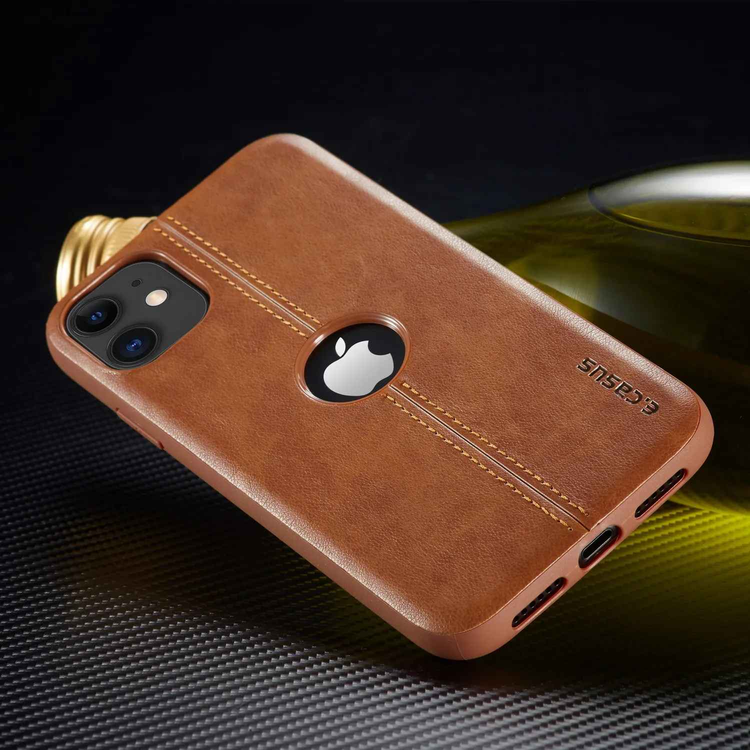 For iPhone 11 11 Pro 12 Pro Max Case New SLIM Luxury Leather Back Case Cover For iPhone XS MAX XR 8 7 6S 6 Plus Shockproof Case