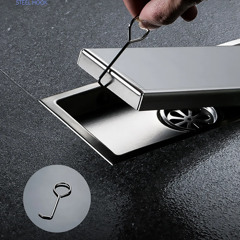 ledfre invisible floor drain shower tile channel 304 stainles steel bathroom long drainage square room floor drainlf66010 free global shipping