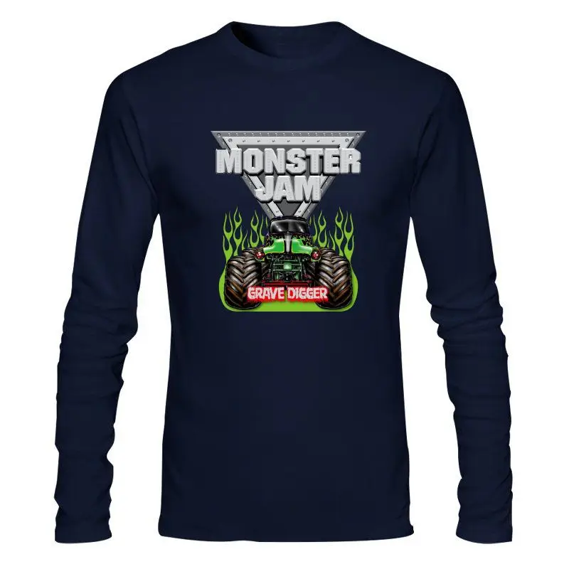 

Man Clothing New 100% Cotton Casual Monster Jam Grave Digger Monster Truck Design Men 100% Cotton T Shirt High Quality O-Neck Sh
