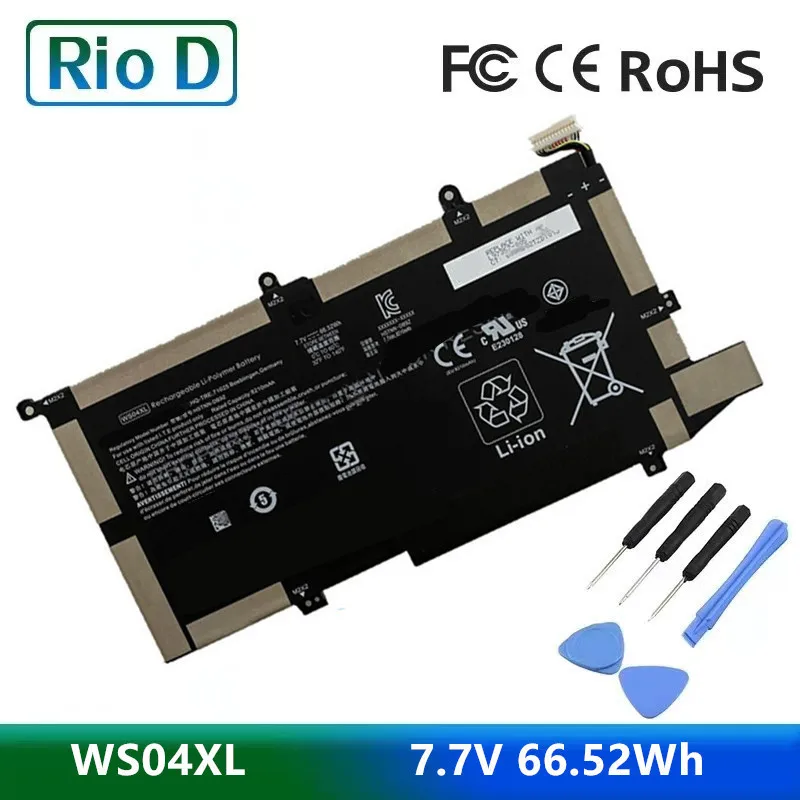 Новый аккумулятор WS04XL для ноутбука HP Spectre X360 14t-ea 7 В Вт-ч