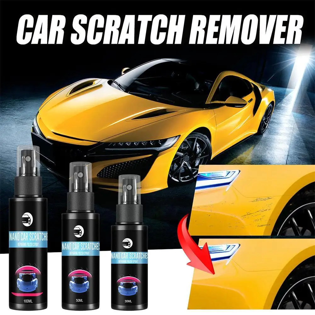 

30/50/100ml Car Scratch Removal Spray Repair Nano Auto Car Paint Polished Coating Wash Care Tool Glass Lacquer Ceramic L3P7
