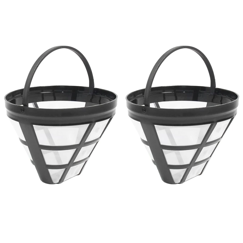 

2Pack No.4 Reusable Coffee Maker Basket Filter For Cuisinart Ninja Filters, Fit Most 8-12 Cup Basket Drip Coffee Machine