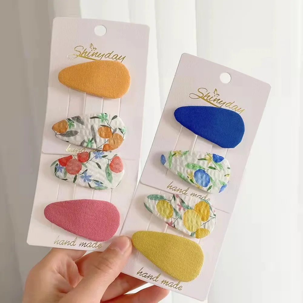 

New Hotsale 2pcs/set Children Hair Clips Cartoon Candy Color Baby Hairgrips Snap Metal Barrettes Hair Accessories WLC046