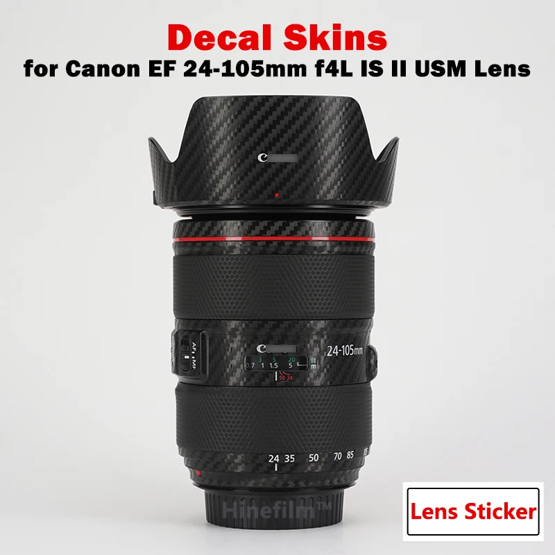 

24-105 II Premium Decal Skin for Canon EF 24-105mm f4L IS II USM Lens Protector Anti-scratch Cover Film EF24-105 F4 Wrap Sticker