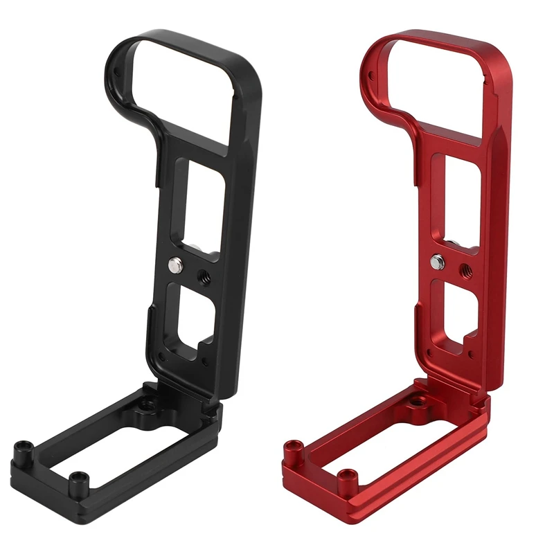 

HTHL-2 Set Quick Release L Plate/Bracket Base Holder Hand Grip For Nikon Z Z6 Z7 Arca Vertical Board-Black & Red