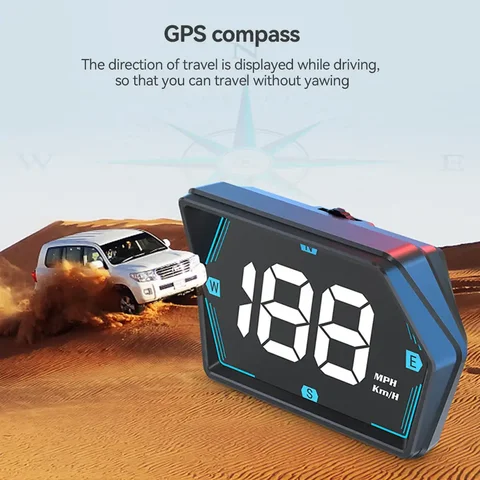 USB автомобильный HUD головной дисплей цифровой спидометр GPS измеритель скорости KMH MPH дисплей для грузовика мотоцикла автозапчасти аксессуары