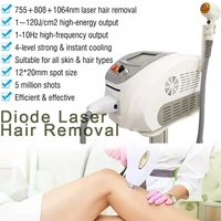 permanent painless 755nm 808nm 1064m laser diode hair removal machine diode laser skin rejuvenation machine