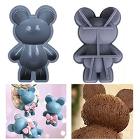 dessert pastry mousse baking pan silicone mold cake molds soap mould bear chocolates mold