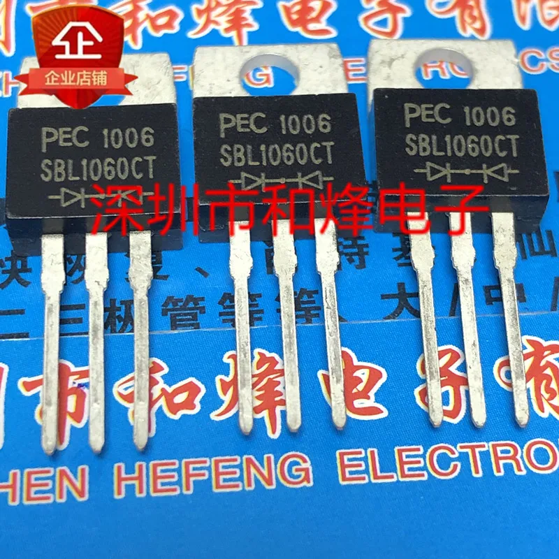 

5PCS-10PCS SBL1060CT TO-220 60V 10A New And Original On Stock