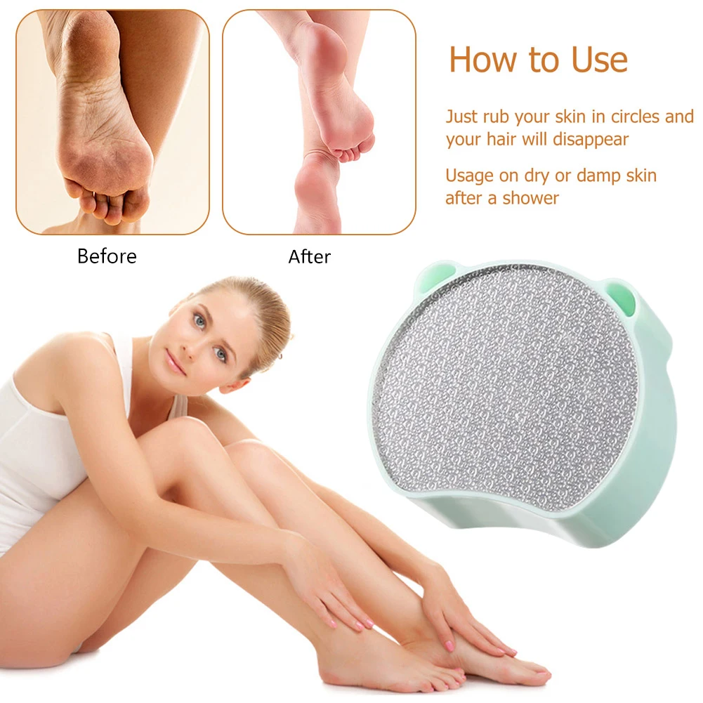 

Ластик для физического удаления волос, двусторонний безболезненный эпилятор, инструмент для гладкой искусственной депиляции, искусственная кожа