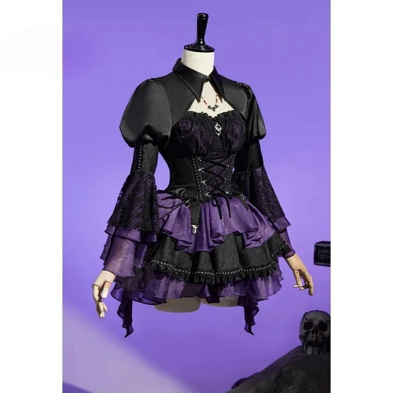 Фото Elissabat Monster Cos High Косплей Костюм Женский Хэллоуин вечерние фантазийная форма платье реквизит носки брошь Лолита сладкий новый комплект №1
