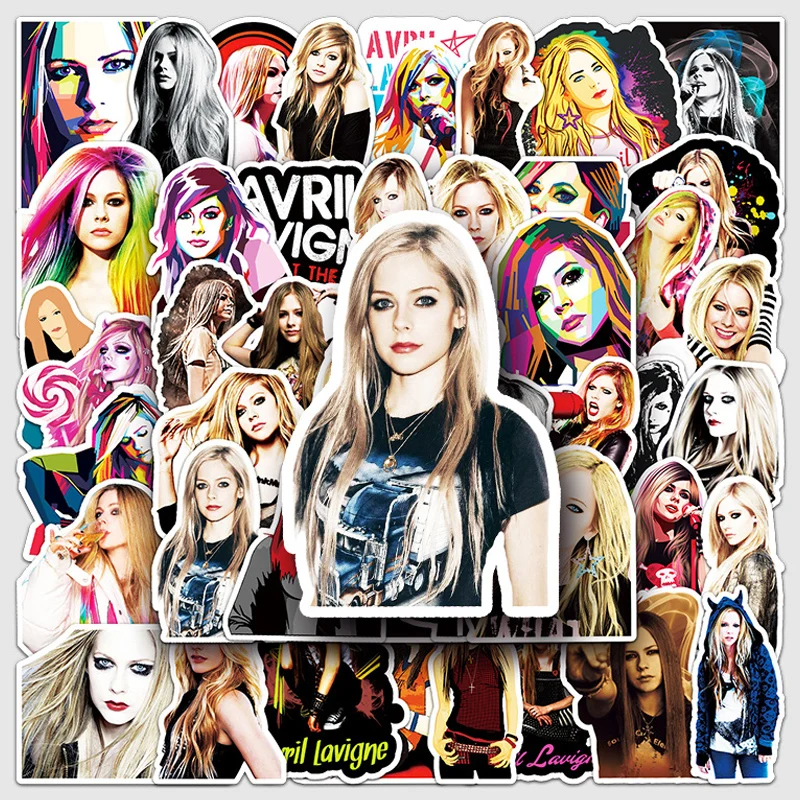 

50PCS Avril Stickers Sexy Doodle for Car Luggage Laptop Guitar Phone Skateboard Fridge Decorative Stationery Sticker Toys Gift