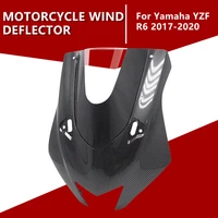 for yamaha yzfr6 r6 yzf r6 2017 2018 2019 2020 abs carbon upper front headlight nose housing windshield windscreen fairing