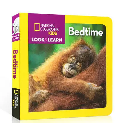 

Original English Books National Geographic Kids Look and Learn Bedtime Board Book Picture Books for Children's Education