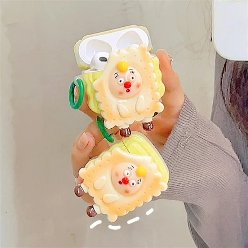 

Cartoon Funny 3D Cookie Man Earphone Cover for Apple Airpods Pro 3 Case for Airpods 3 3rd Generation Air Pod 2 1 Case