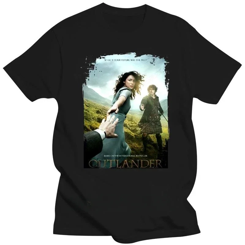 Мужская футболка унисекс Outlander TV Series Poster Art Plus Size черная винтажная новинка женская