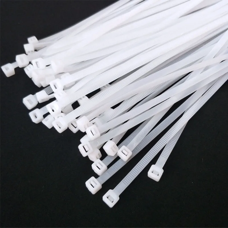 

100pcs 150mm Wire Wrap Zip Ties Garden Plant Rooting Ball Cable Tie Plastic Nylon Fasten Wires Strap Fastening Ring Home Tool
