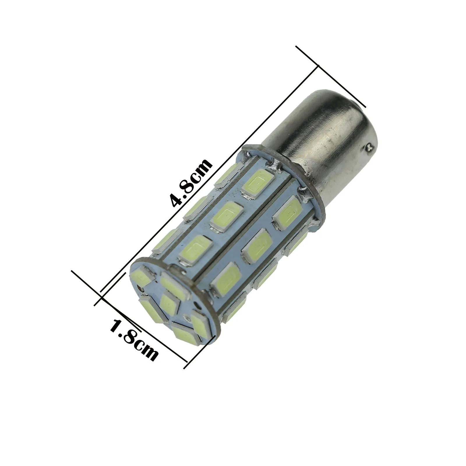 4x Белый RV 1156 Bayonet Blub стоп-сигнал 27 излучателей 5630 SMD светодиодный 1141 61 1247 D082-W