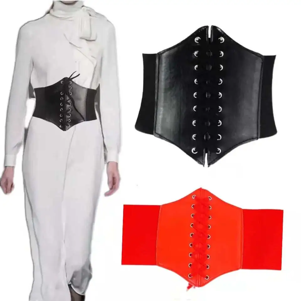 

Женский эластичный широкий корсет, всесезонный Универсальный Пояс на талию, платье, эластичный пояс для живота