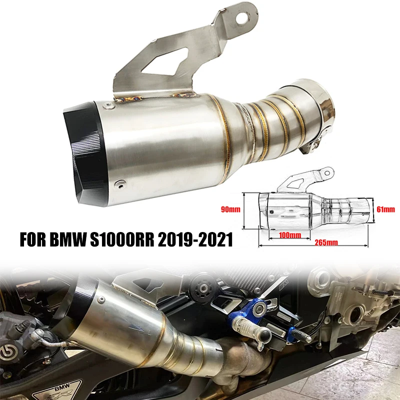 

For BMW S1000RR Modified Stainless Steel Exhaust Pipe Muffler S1000 RR S 1000RR 2019 2020 2021 Motorcycle Accessories