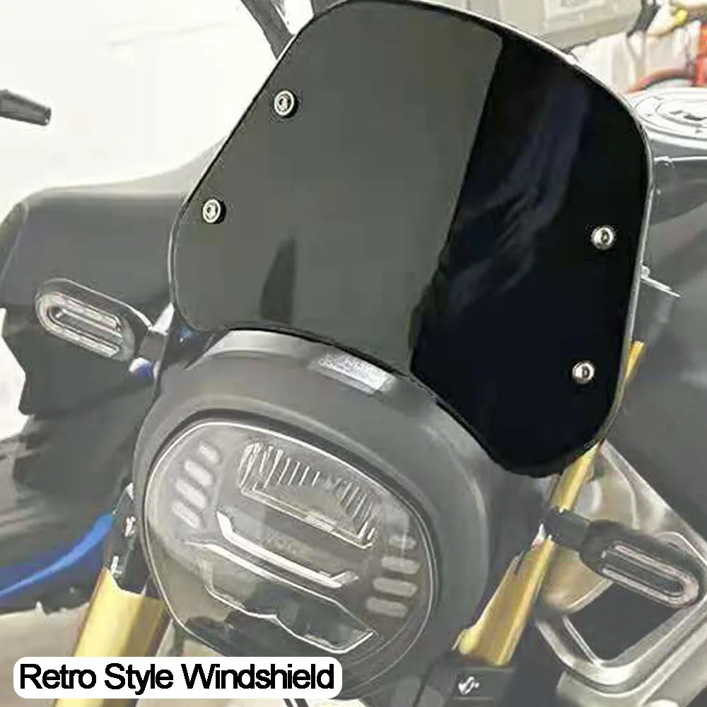 

For LONCIN VOGE 300AC 500AC Motorcycle Retro Style Windshield Apply VOGE 300 AC 500 AC