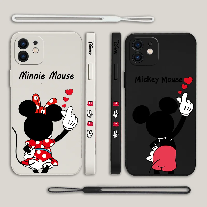 

Disney Mickey Mouse Phone Case For Xiaomi Redmi Note 12 11 11T 10 10S 9 Pro Plus 10C 9A 9C 9T K40 K50 K60 4G 5G With Hand Strap