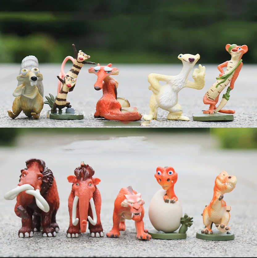 

10Pcs Disney Movie The Ice Age Adventures of Buck Wild Pvc Anime Action Figure Toys Gift for Children