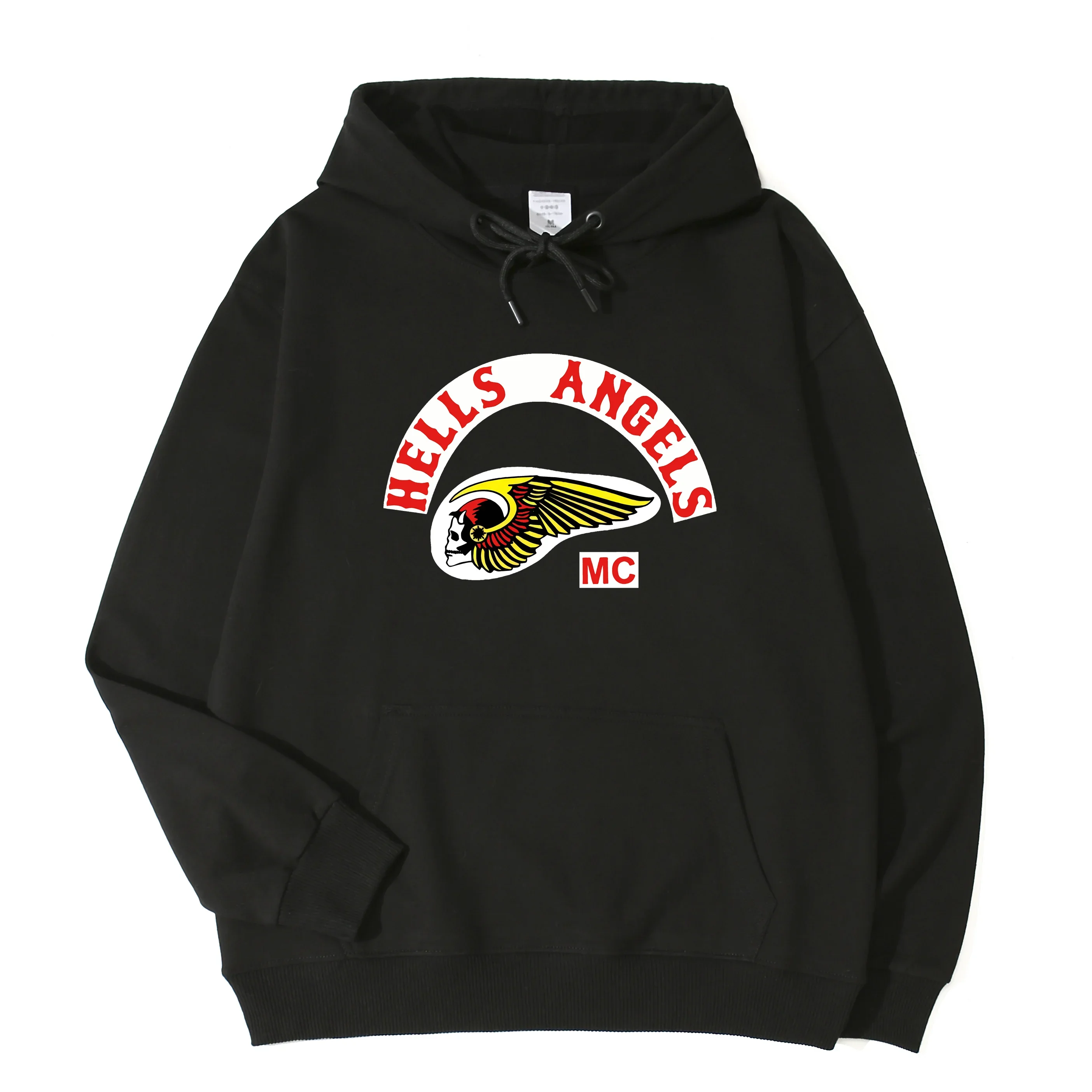 Толстовка унисекс с капюшоном в виде ангелов для мотоциклов и клубов хит продаж
