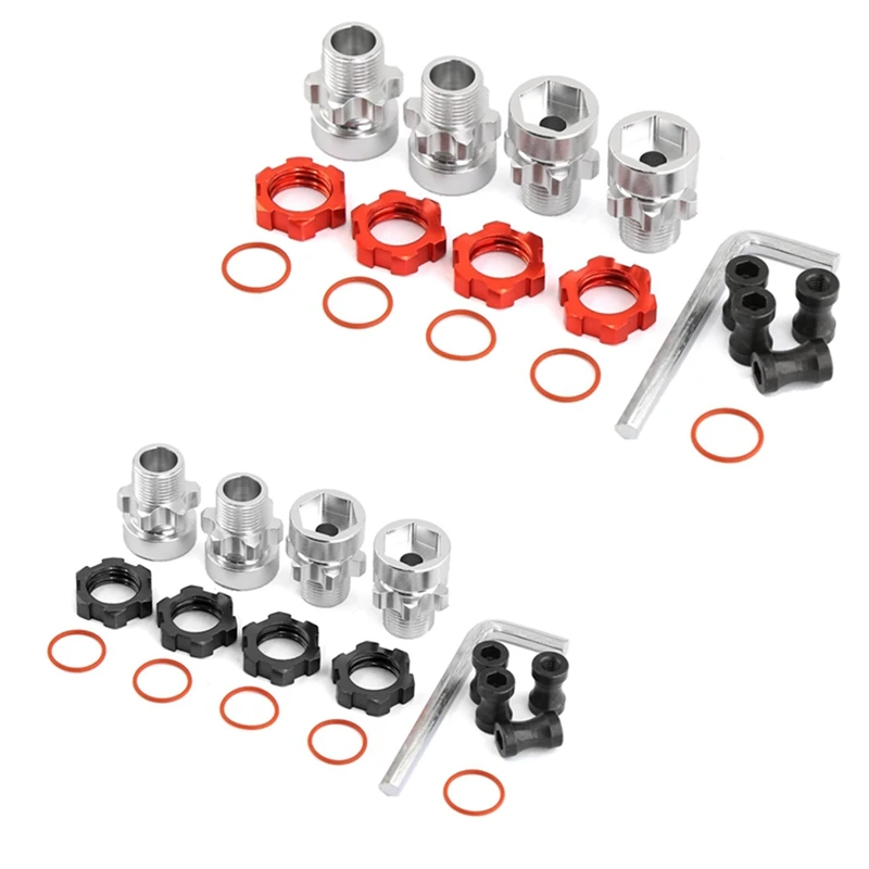 Металлический адаптер 12 мм до 17 с шестигранной ступицей для Traxxas Slash2wd нержавеющий