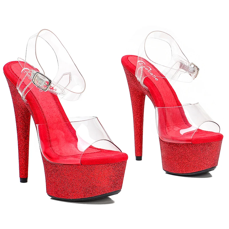 Leecabe 6Inch/15cm lady  Platform Party Sexy Clubbing Exotic Pole Dancing Dancer High Heels Sandals