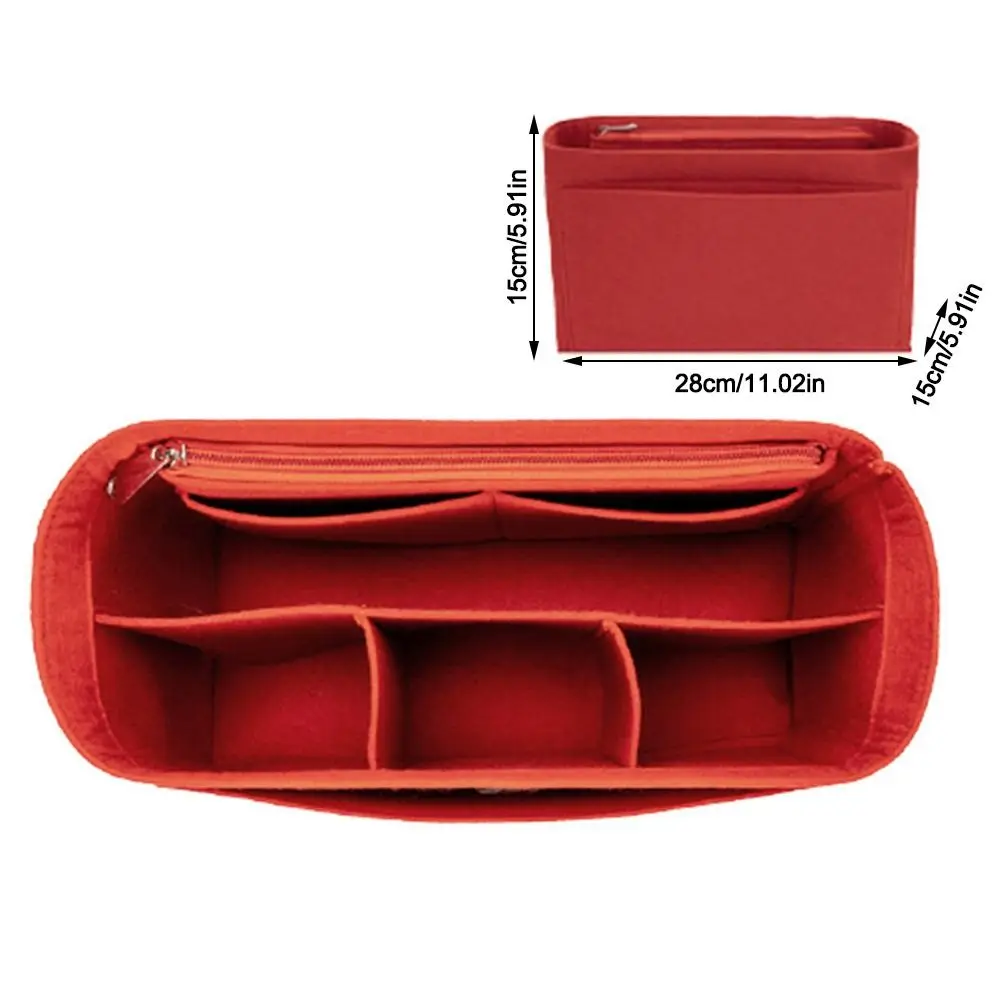 

Органайзер для сумок с несколькими карманами для LV Speedy25/30/35/Gentlewoman, Большая вместительная сумка для хранения, фетровый кошелек, вставка, подкладка для сумочки