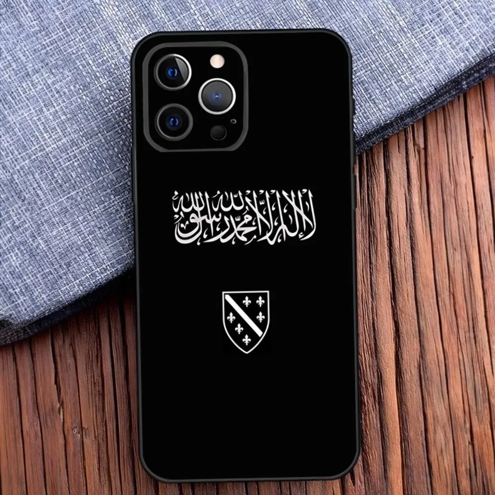 Bosna i Hercegovina Heart Phone Case For iPhone 16 15 14 13 12 11 Pro X XS Max XR Plus Mini Soft Black Cover