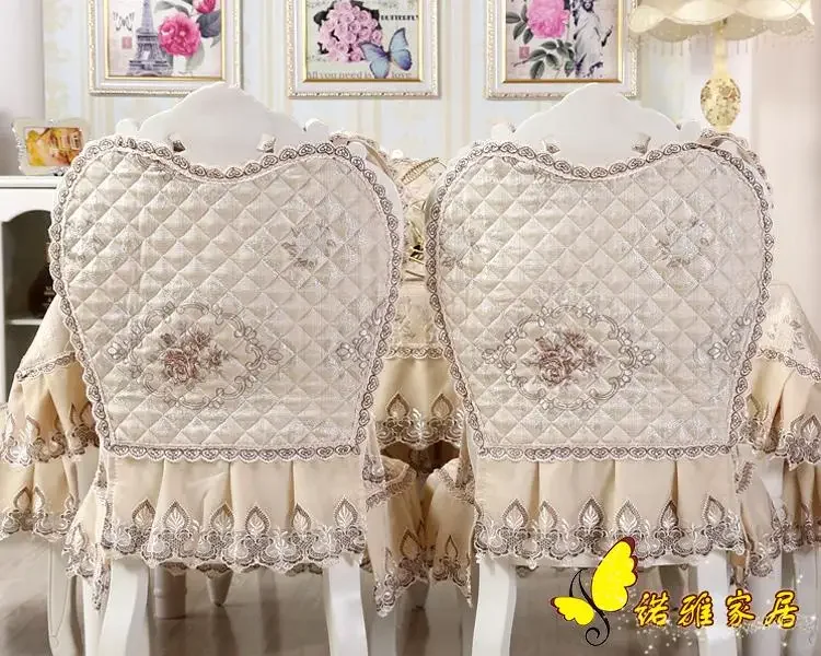 Высший класс молочная квадратная скатерть чехлы на стулья подушки столы и пучок