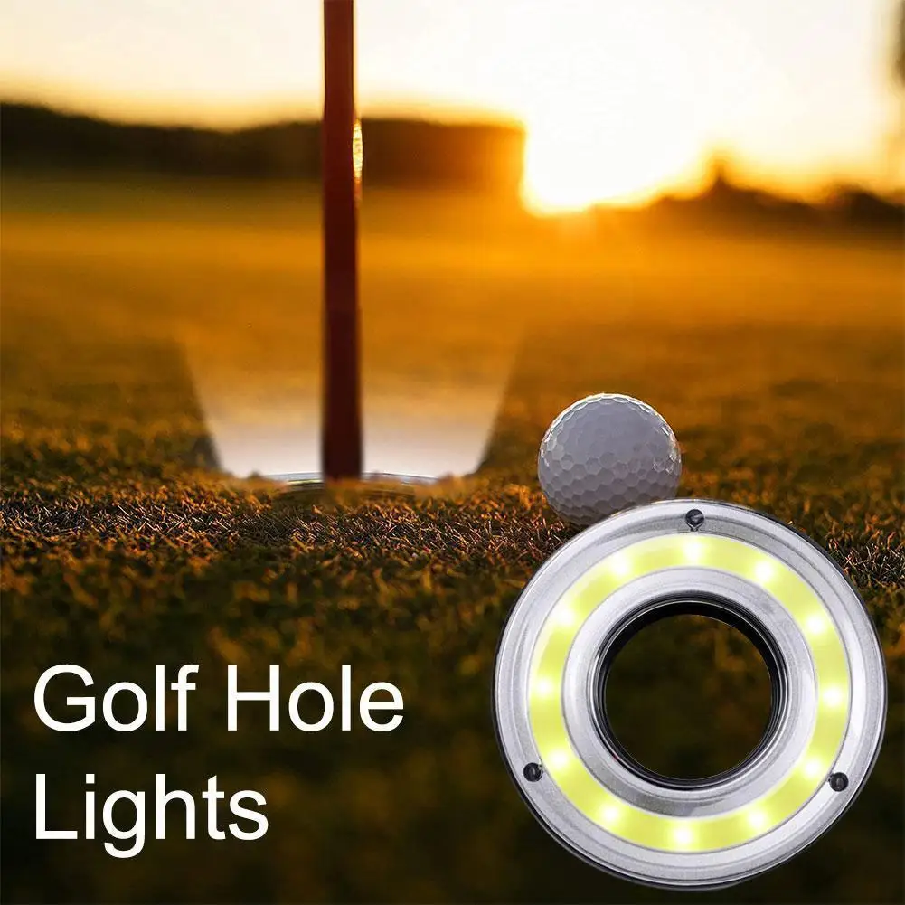 

Golf Hole Lights Glow LED Glowing Lamps Luminous Hole LED For Dark Night Golf Play Accessories Outdoor Indoor Golf Accessor R1Z2