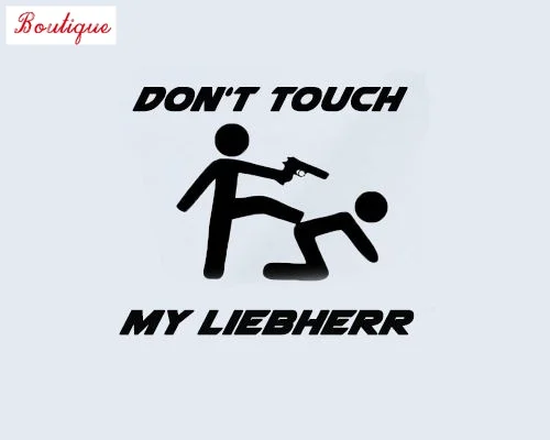 

Don't touch my Liebherr compressor camion China edile escawato adsivo car styling sticker, covering scratches, waterproof