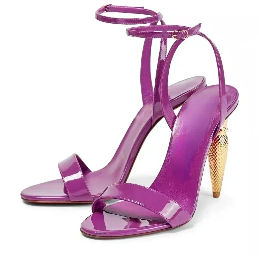 

2023 Summer Luxury Lipstick Heel Sandals Brand New High Heels Sexy Pumps Women's Elegant Party Banquet Designer Shoes Size 42 43