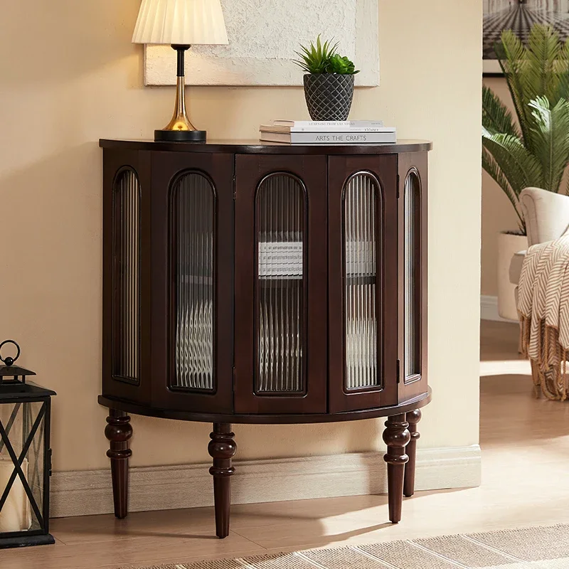 Шкаф-органайзер со стеклянными дверцами для хранения украшений в скандинавском